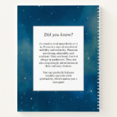 天測〔占星術の〕十二宮図記号ファンタジー魚座誕生日 ノートブック (裏面)