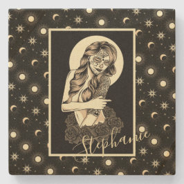 天満の日の死んだデザイン ストーンコースター