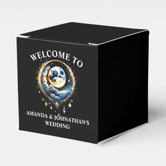 天満月3D星空の夜テーマシック フェイバーボックス (正面サイド)