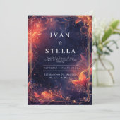 天火炎結婚式招待状 招待状 (スタンド正面)