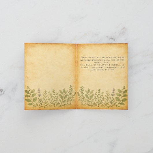 天灯感謝 サンキューカード (内部)