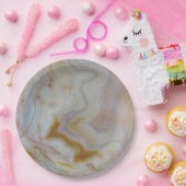 天然の灰石、原色、デザイン ペーパープレート (パーティー)