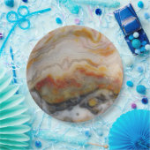 天然の灰石、原色、デザイン ペーパープレート (パーティー)