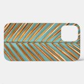 天然の熱帯金ゴールド絵を描のクローズアップ Case-Mate iPhoneケース (裏面 (横))