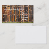 天然の竹の庭の塀 名刺 (正面/裏面)