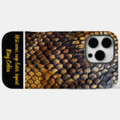 天然の蛇行質感の複雑なパターン Case-Mate iPhoneケース (裏面 (横))