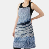 天然の麻布の生地  エプロン (インサイチュ)