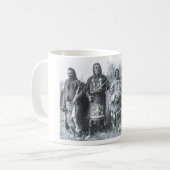 天然アメリカインディアンのヴィンテージのポートレート コーヒーマグカップ (正面左)