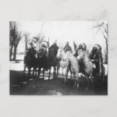 天然アメリカインディアンのヴィンテージのポートレート ポストカード (正面)