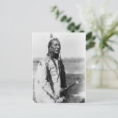 天然アメリカインディアンのヴィンテージのポートレート ポストカード (スタンド正面)