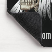 天然アメリカインディアンの種族のゴシック様式スカル マウスパッド (コーナー)