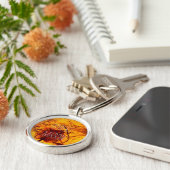 天然アンバー キーホルダー (側面)