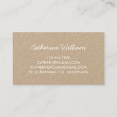 天然エコオーガニックラベンダー水彩フローラ 名刺 (裏面)