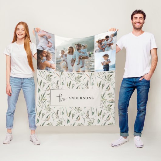 天然エレガント植物数々の写真ホームデコル フリースブランケット (インサイチュ)