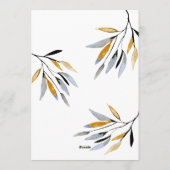 天然オーガニッククリスマスレッドおもしろいフォトウォーターカラー シーズンカード (裏面)