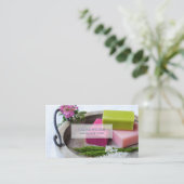 天然オーガニック手作り石鹸 名刺 (スタンド正面)