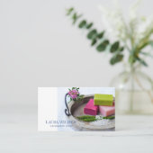 天然オーガニック職人の手作り石鹸 名刺 (スタンド正面)