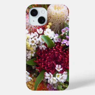 天然オーストラリアの花の花の花束のiphoneの場合 iPhone 15ケース