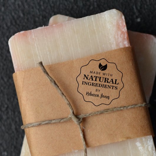 天然カスタム成分を使用した ラバースタンプ