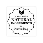 天然カスタム成分を使用した ラバースタンプ (インプリント)