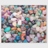 天然カラフル宝石の包装紙 ラッピングペーパー (フラット)