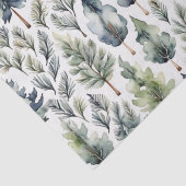 天然クリスマスツリーエレガントの水彩組織 薄葉紙 (詳細)