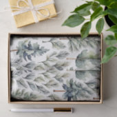 天然クリスマスツリーエレガントの水彩組織 薄葉紙 (ギフト)