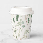 天然クリスマスミニマルボエレガントタニカル 紙コップ (右)