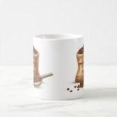 天然コーヒー最高の豆バッグ及びスクープ コーヒーマグカップ (中央)