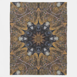 天然シャーマンの精神のトーテムの動物の盾のプラシ天 フリースブランケット