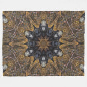 天然シャーマンの精神のトーテムの動物の盾のプラシ天 フリースブランケット (正面(横))