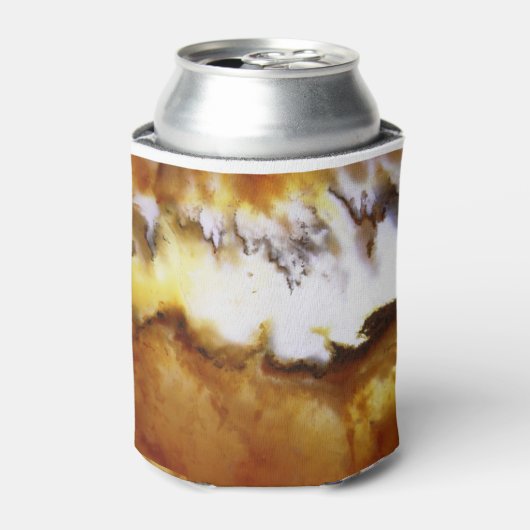 天然ジェムストーンモス瑪瑙の装飾写真 缶クーラー (缶正面)