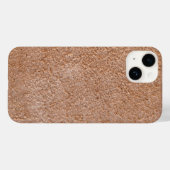 天然スエード革テクスチャ背景パターンr Case-Mate iPhoneケース (裏面 (横))