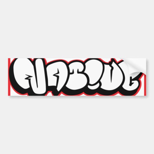 天然ステッカー バンパーステッカー (正面)