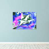 天然ダイヤモンド氷と雪アート キャンバスプリント (インサイチュ (ウッドフロア))