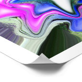 天然ダイヤモンド氷と雪アート ポスター (角)