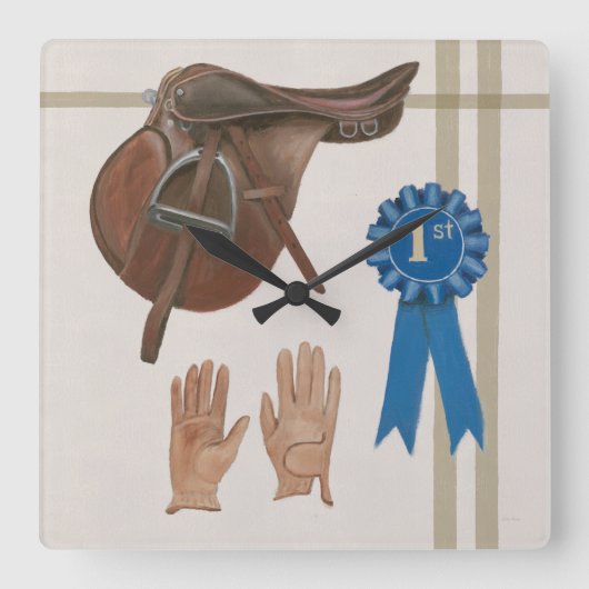 天然チャームVI スクエア壁時計 (正面)