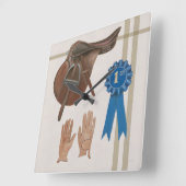 天然チャームVI スクエア壁時計 (傾斜)