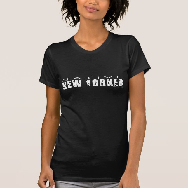 天然ニューヨーカーの女性Tシャツ Tシャツ (正面)