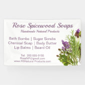 天然ハーブ手作りクラフトフェア 横断幕 (横)