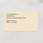 天然ハーブ自然テーマ 名刺 (裏面)