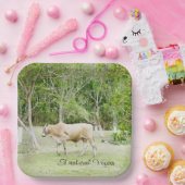 天然ビーガン牛 ペーパープレート (パーティー)