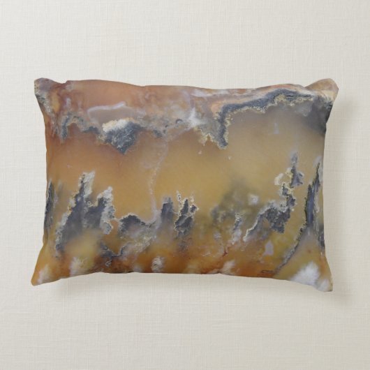 天然ファンシー岩苔むした瑪瑙の写真設計 アクセントクッション (裏面)