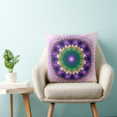 天然フラクタルブルーデザイン クッション (椅子)