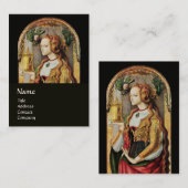 天然ヘア美しい&化粧品ブラック、金ゴールドイエロー 名刺 (正面/裏面)