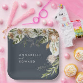 天然ボヘミアの植物モダンエレガント株 ペーパープレート (パーティー)