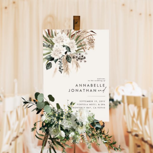 天然ボヘミアの植物モダンエレガント株 ポスター