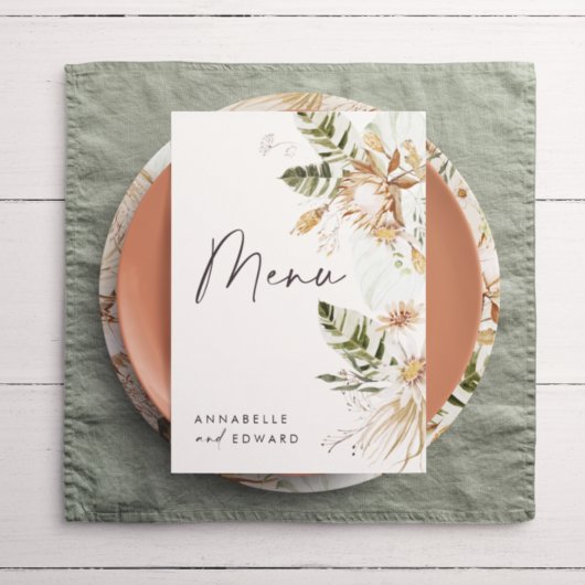 天然ボヘミアの植物モダンエレガント株 メニュー