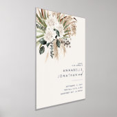 天然ボヘミアの植物モダンエレガント株 箔ポスター (レイダウン)