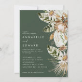 天然ボヘミアの植物性モダンエレガント緑色 (正面)